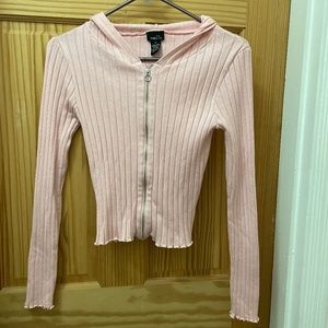 Pink zip up hoodie